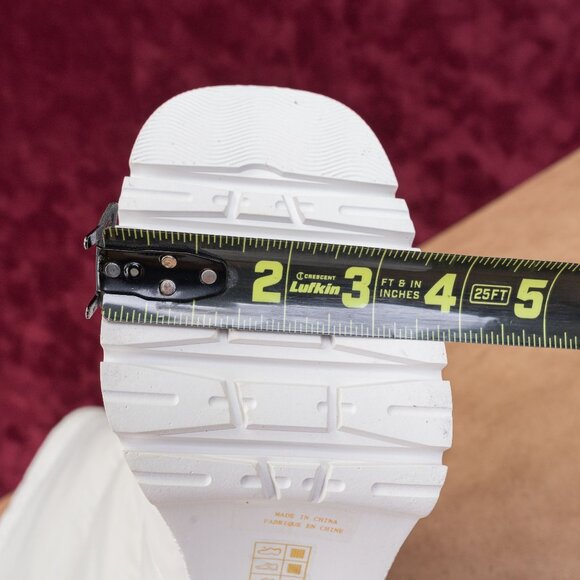 Jeffrey Campbell Wmn Doubt Fabric Puffy White Platform Block Heel Snow Boots 10 - Picture 6 of 9